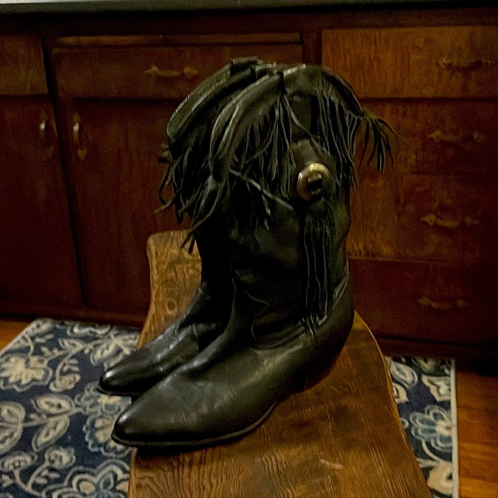 Acme Fringe MIDI Boots! Lamb Skin